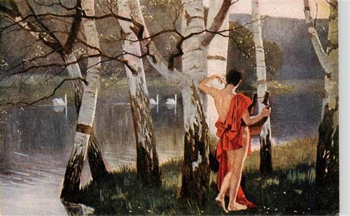 Balestra cartolina artista